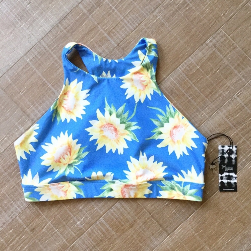 NWT Show Me Your Mumu Arc Sports Bra Sunflowers XL - Picture 7 of 8
